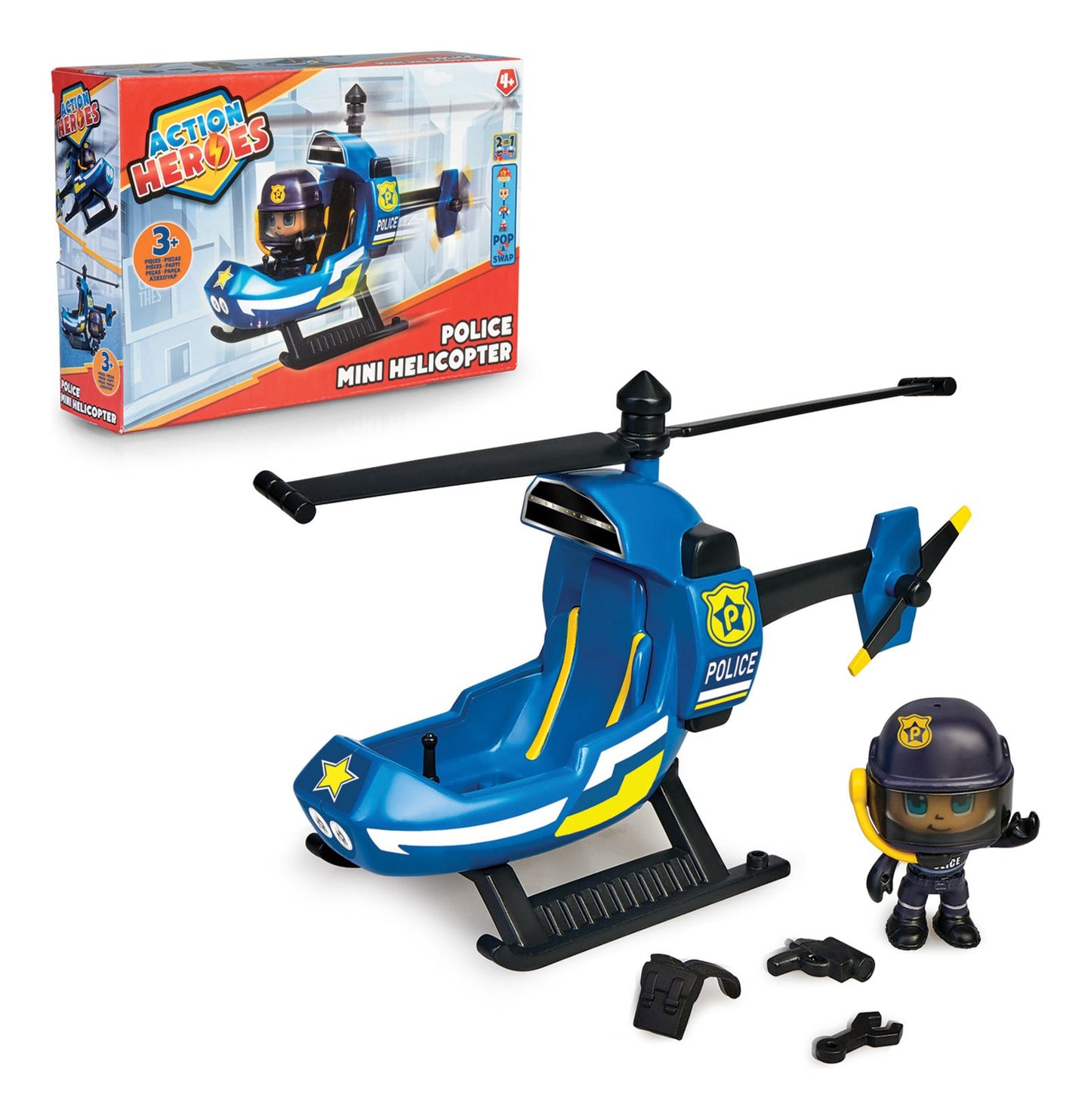 Action Heroes Police Mini Helicopter