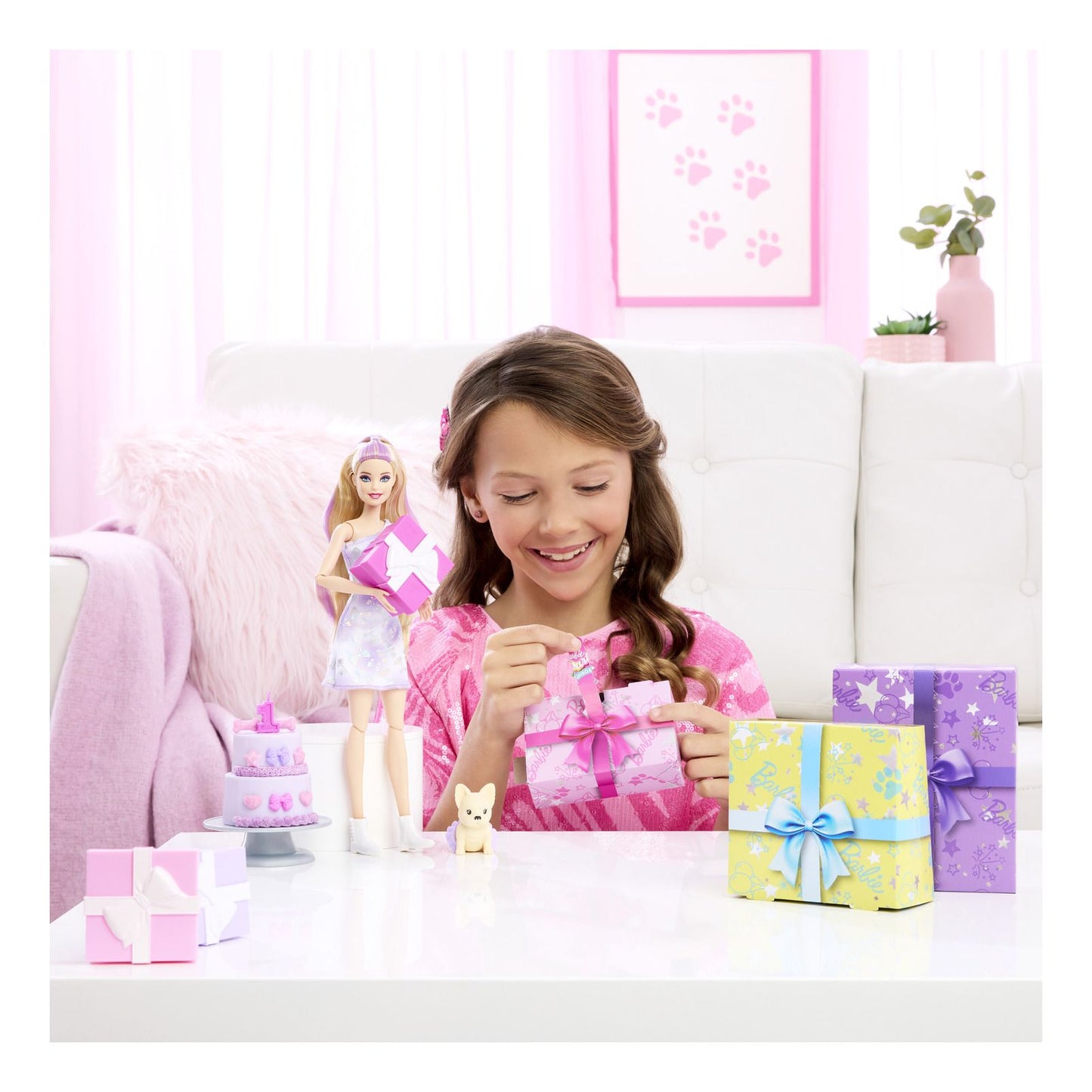 *Barbie Party Unboxed Pet Birthday - Doll 1 Blonde