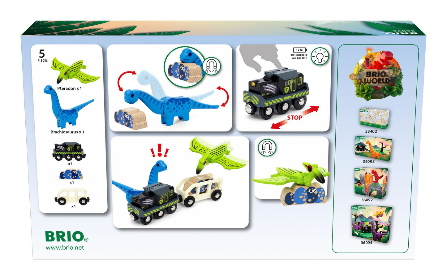 * Brio Dinosaur Battery Train