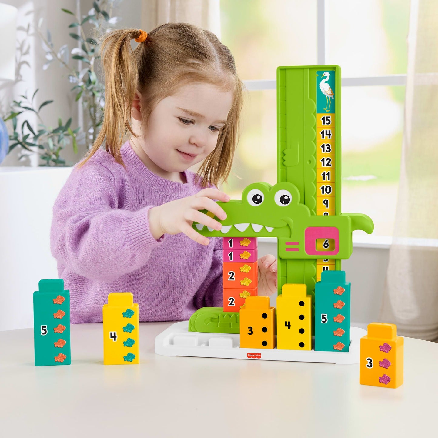 * Fisher Price Adding Tower Alligator