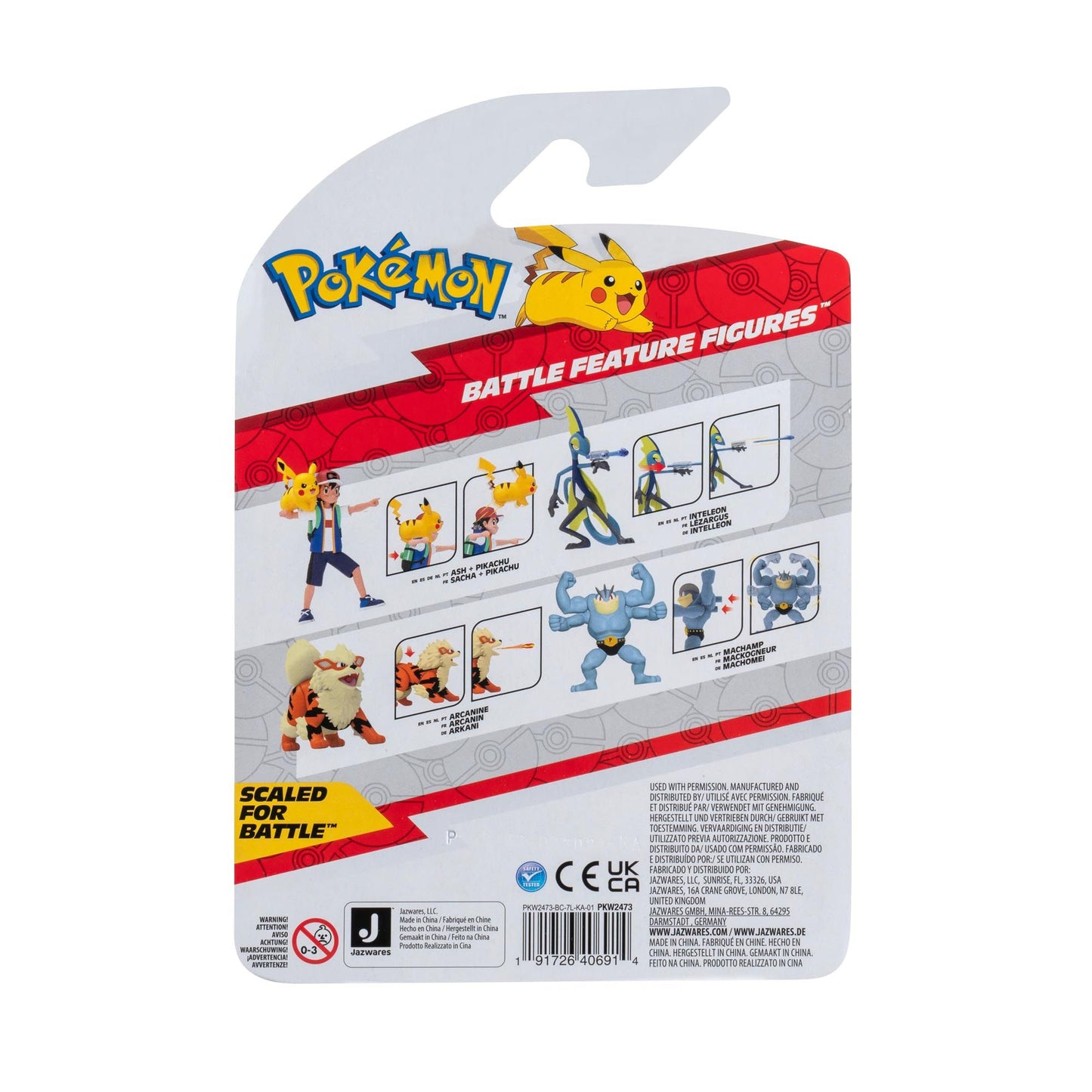 * Pokemon Battle Feature Figure Ash & Pikachu