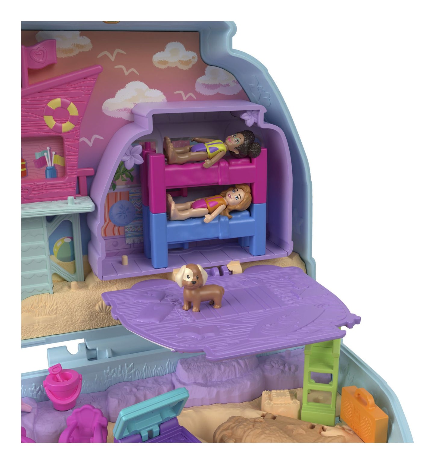 Polly Pocket Seaside Puppy Ride Compact