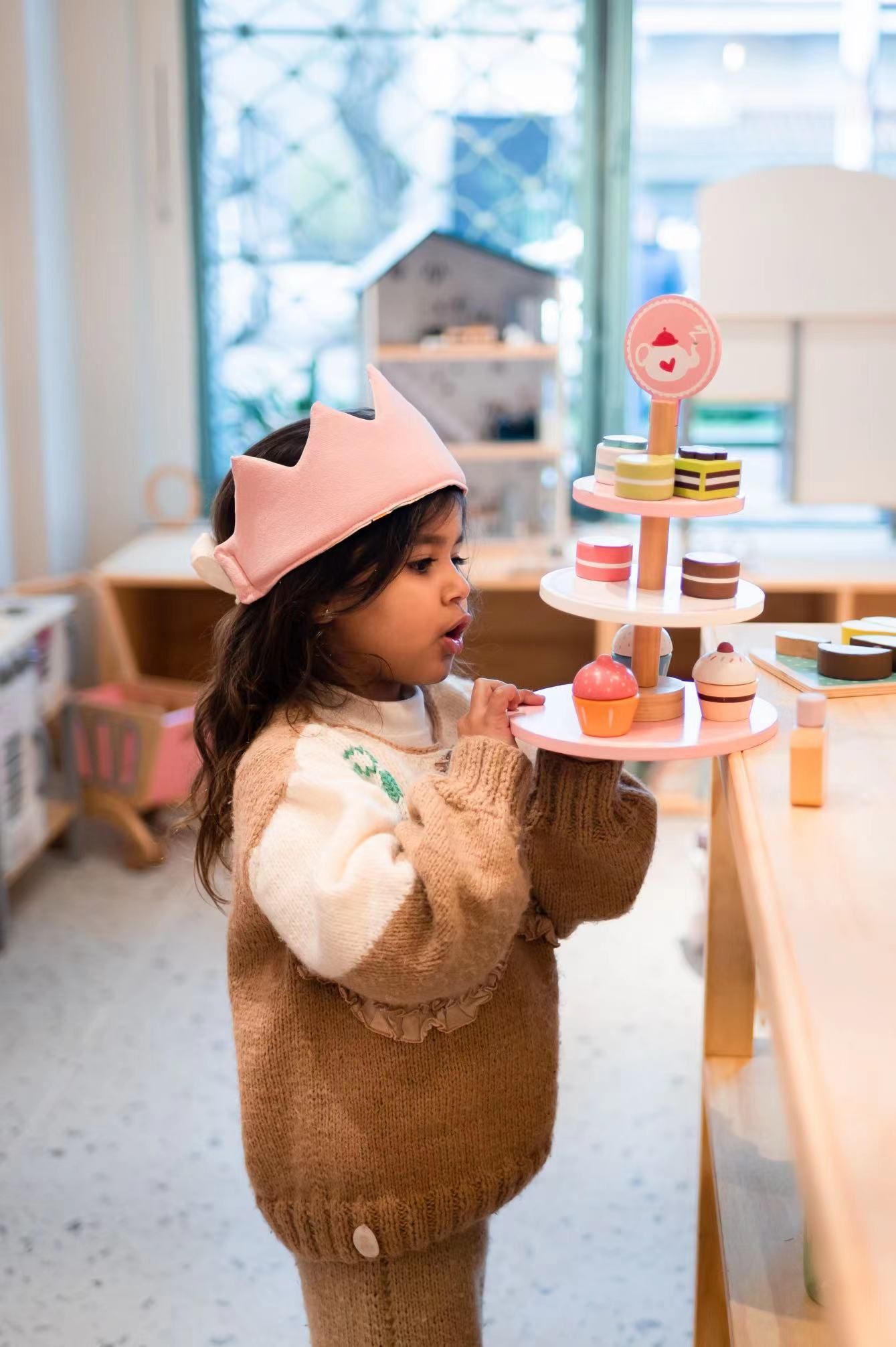 Wooden Dessert Stand