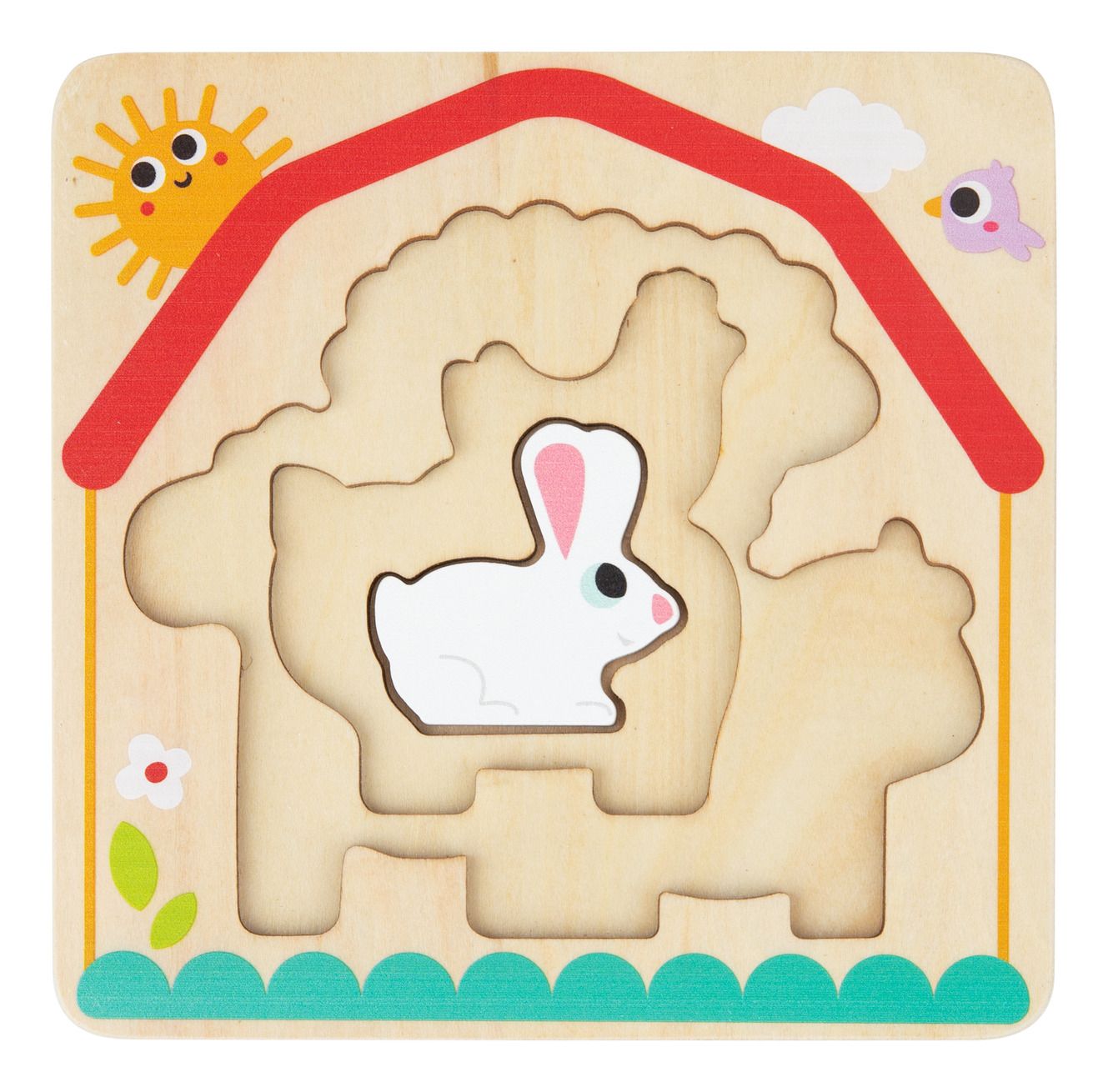 Wooden Multi-Layered Farm Puzzle