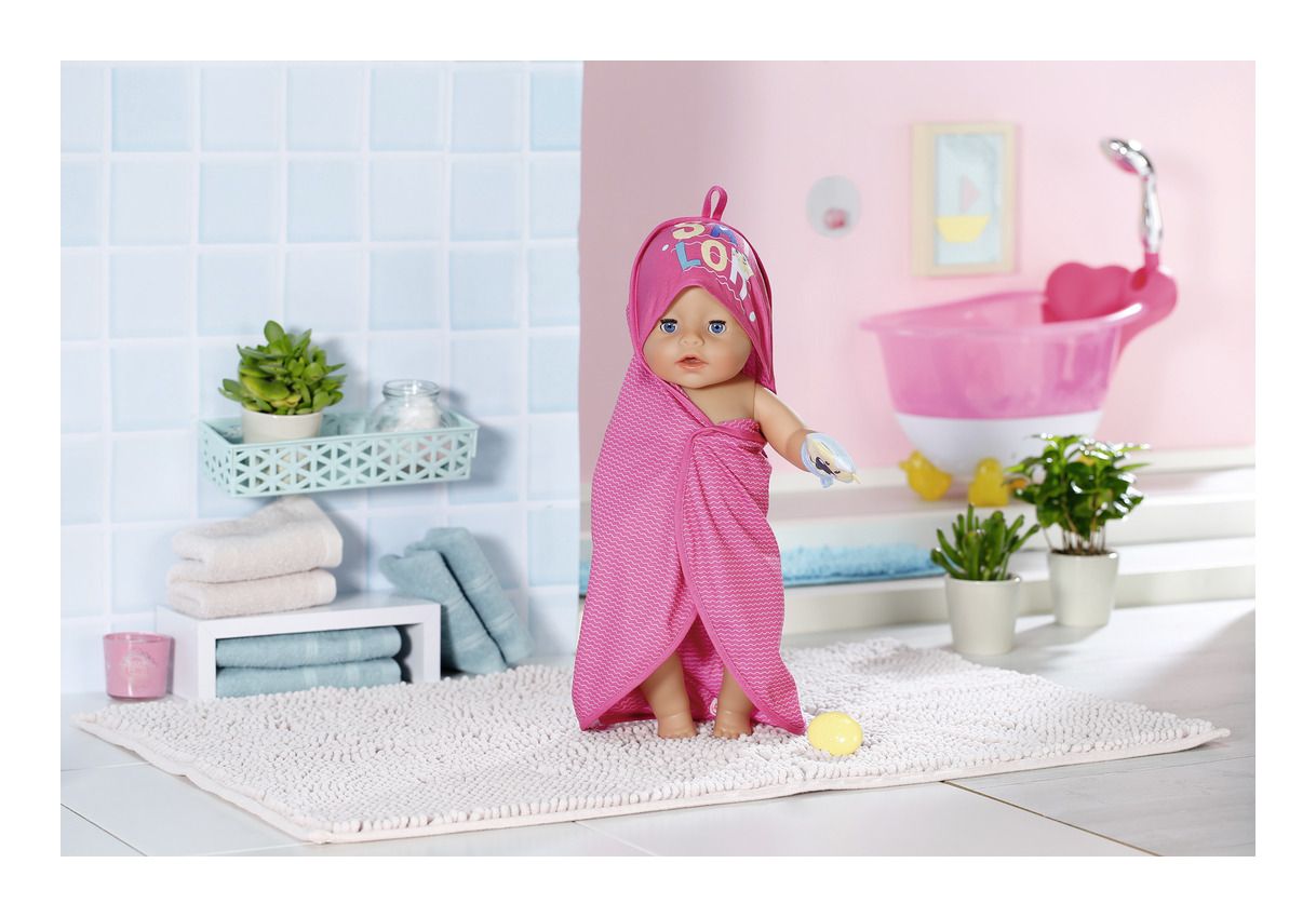 Baby Born Bath Hooded Towel Set