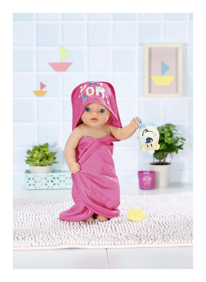 Baby Born Bath Hooded Towel Set