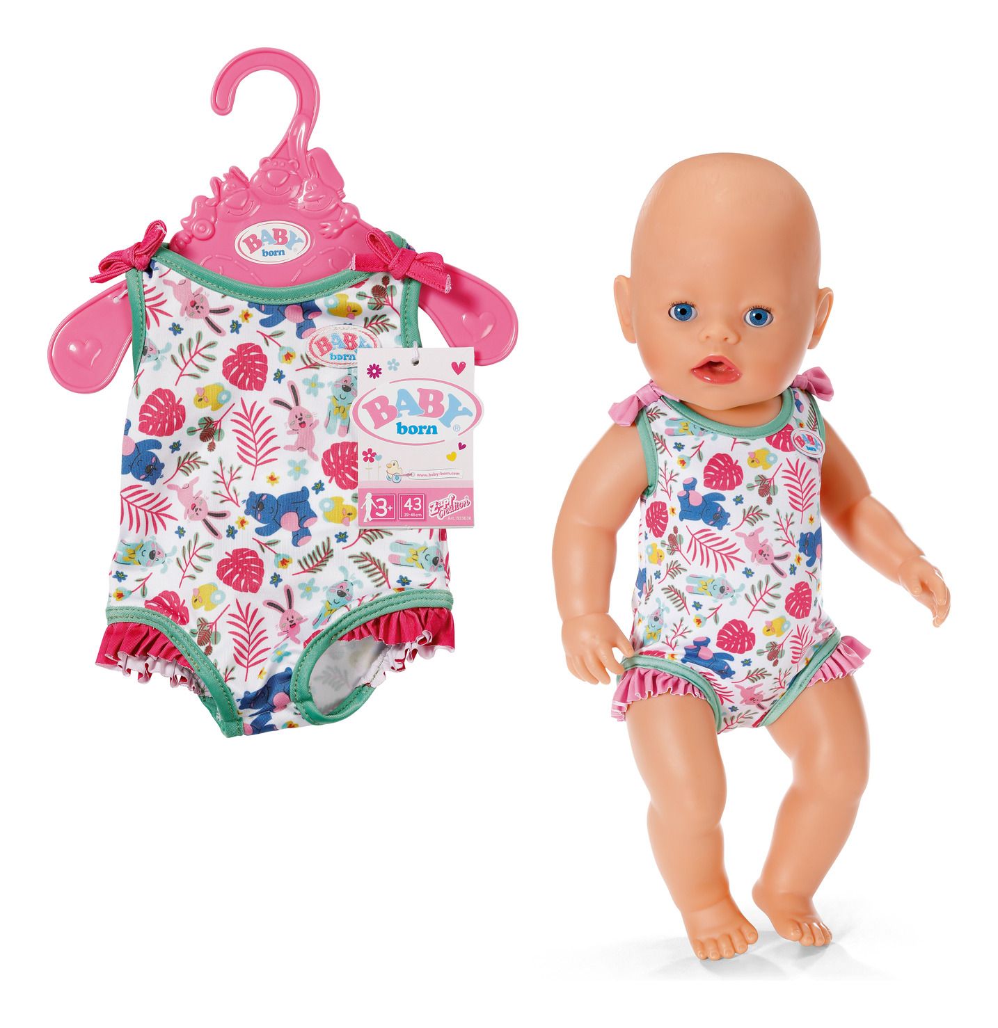 Baby Born Swimsuits 2 Assorted 43cm