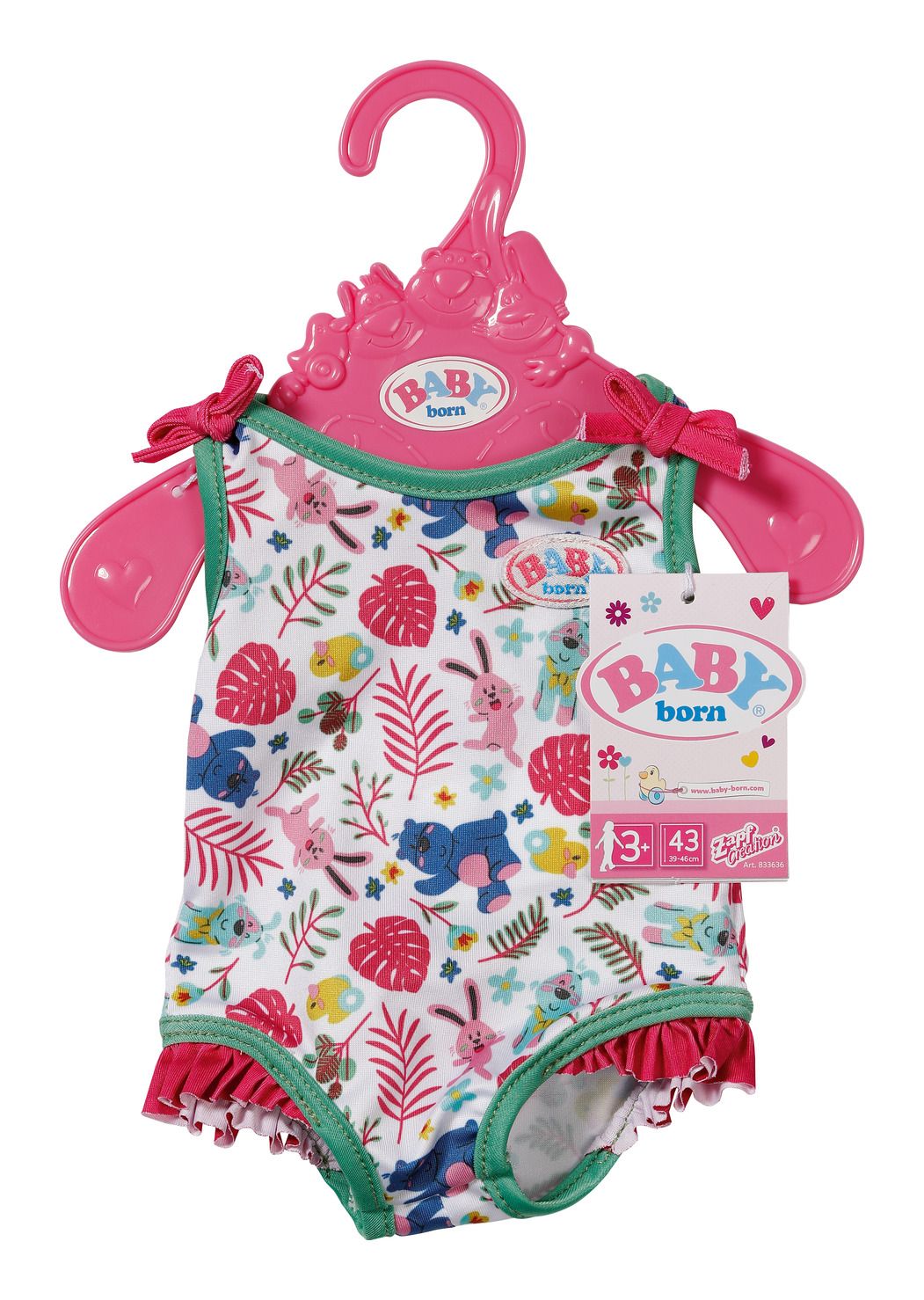 Baby Born Swimsuits 2 Assorted 43cm