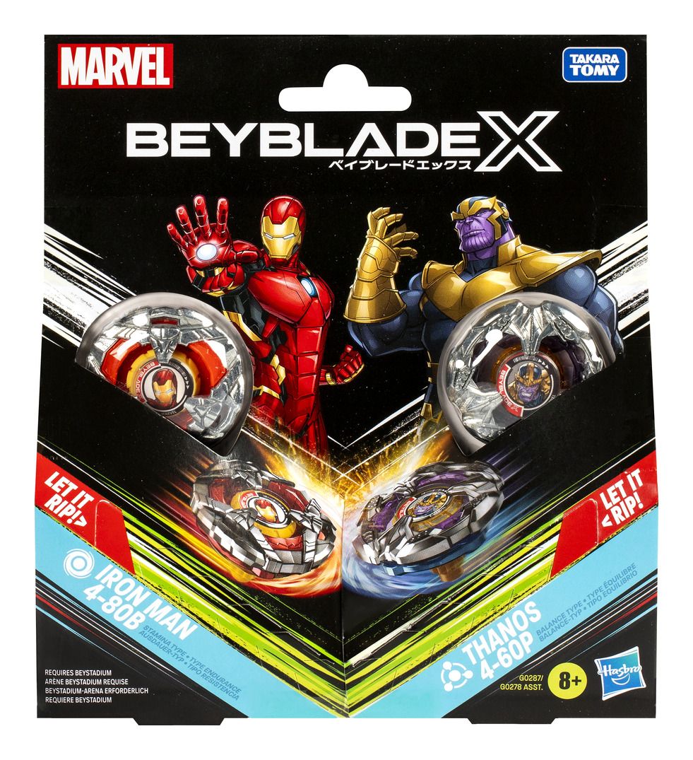 Beyblade X Marvel Collab Multipack