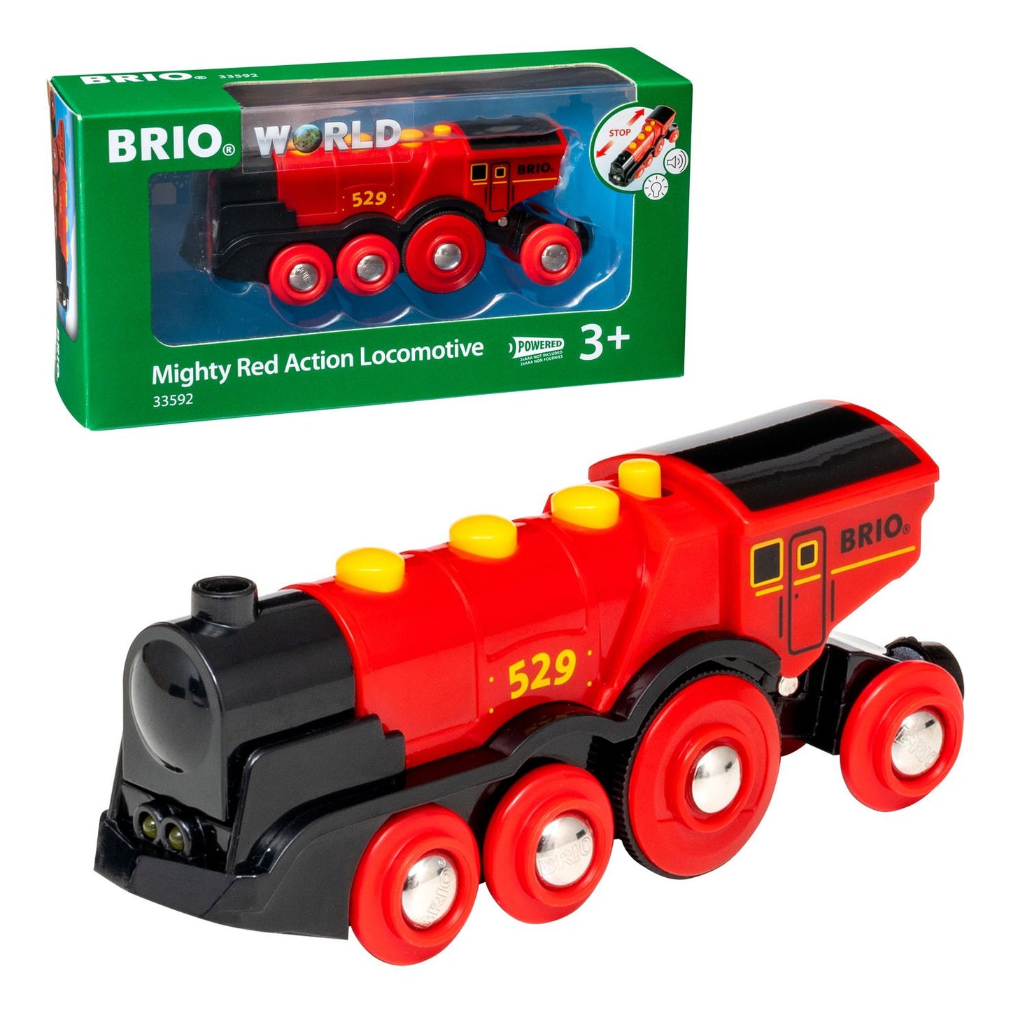 Brio Mighty Red Action Locomotive