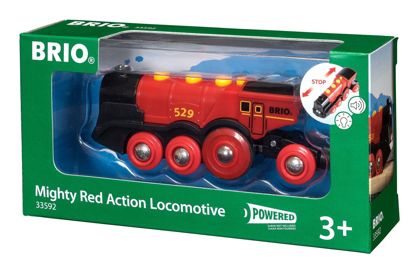 Brio Mighty Red Action Locomotive