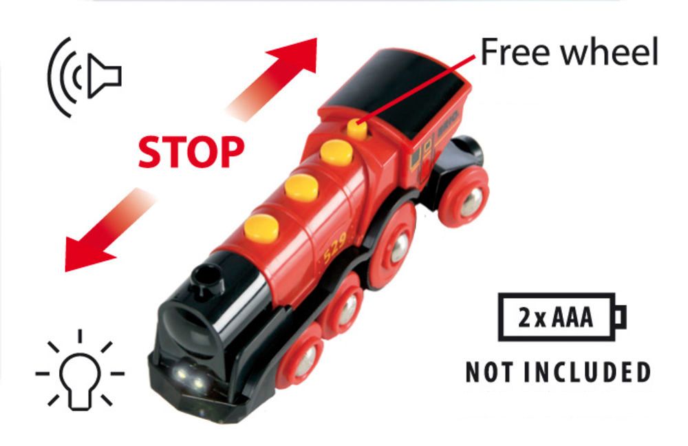 Brio Mighty Red Action Locomotive