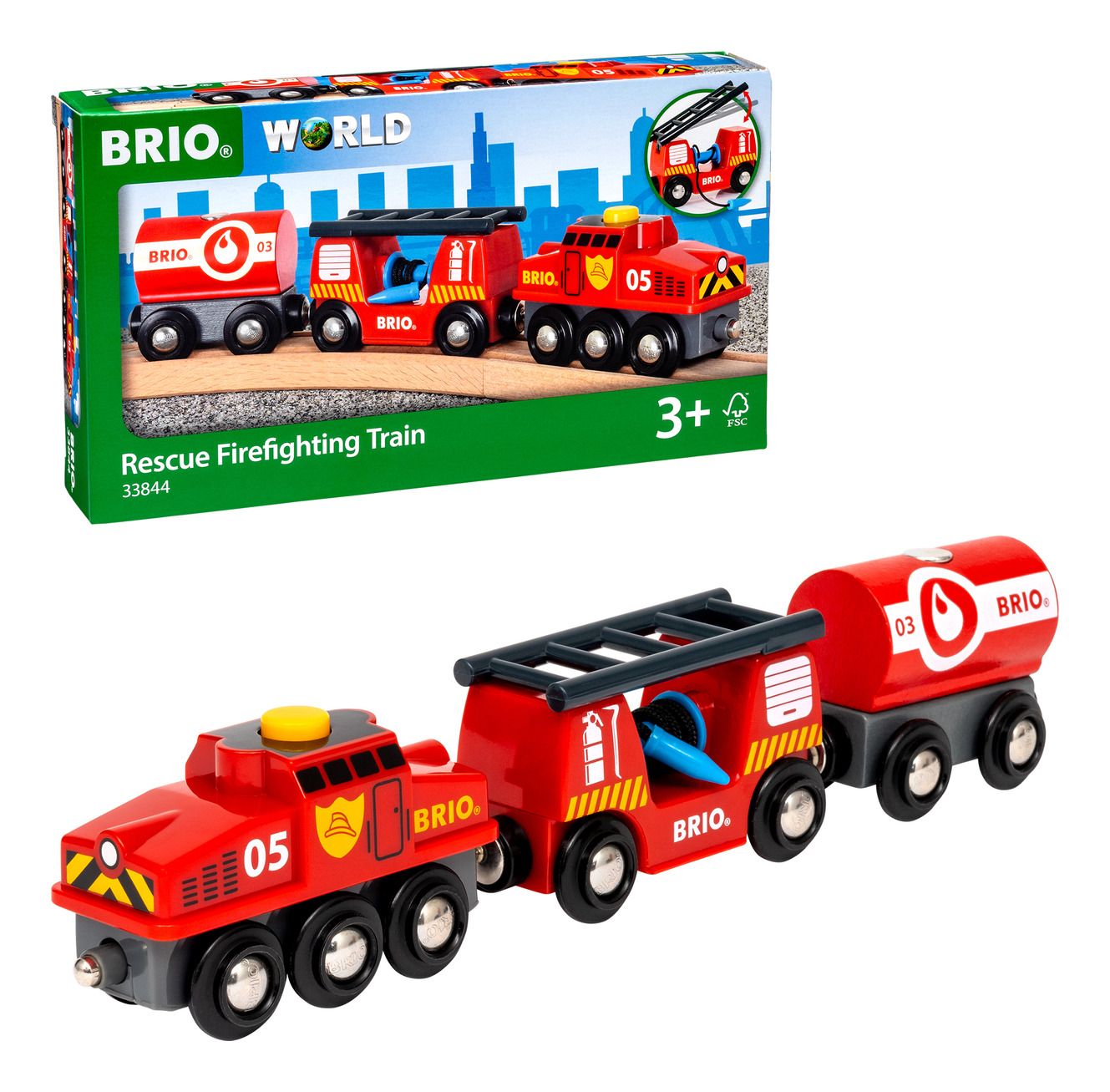 * Brio Rescue Fire Fighting Train