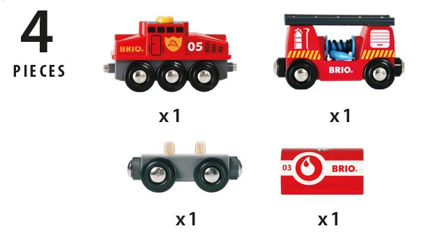 * Brio Rescue Fire Fighting Train