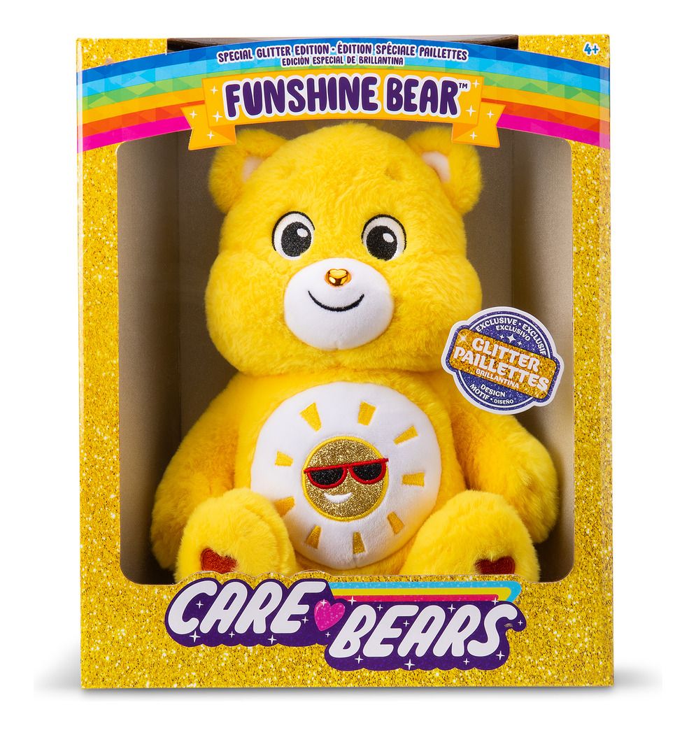 Care Bears 35cm Glitter Belly - Funshine Bear