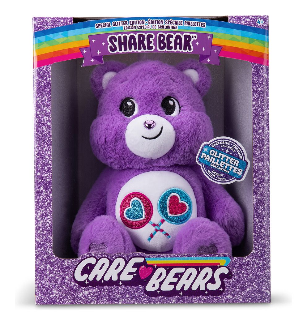 Care Bears 35cm Glitter Belly - Share Bear