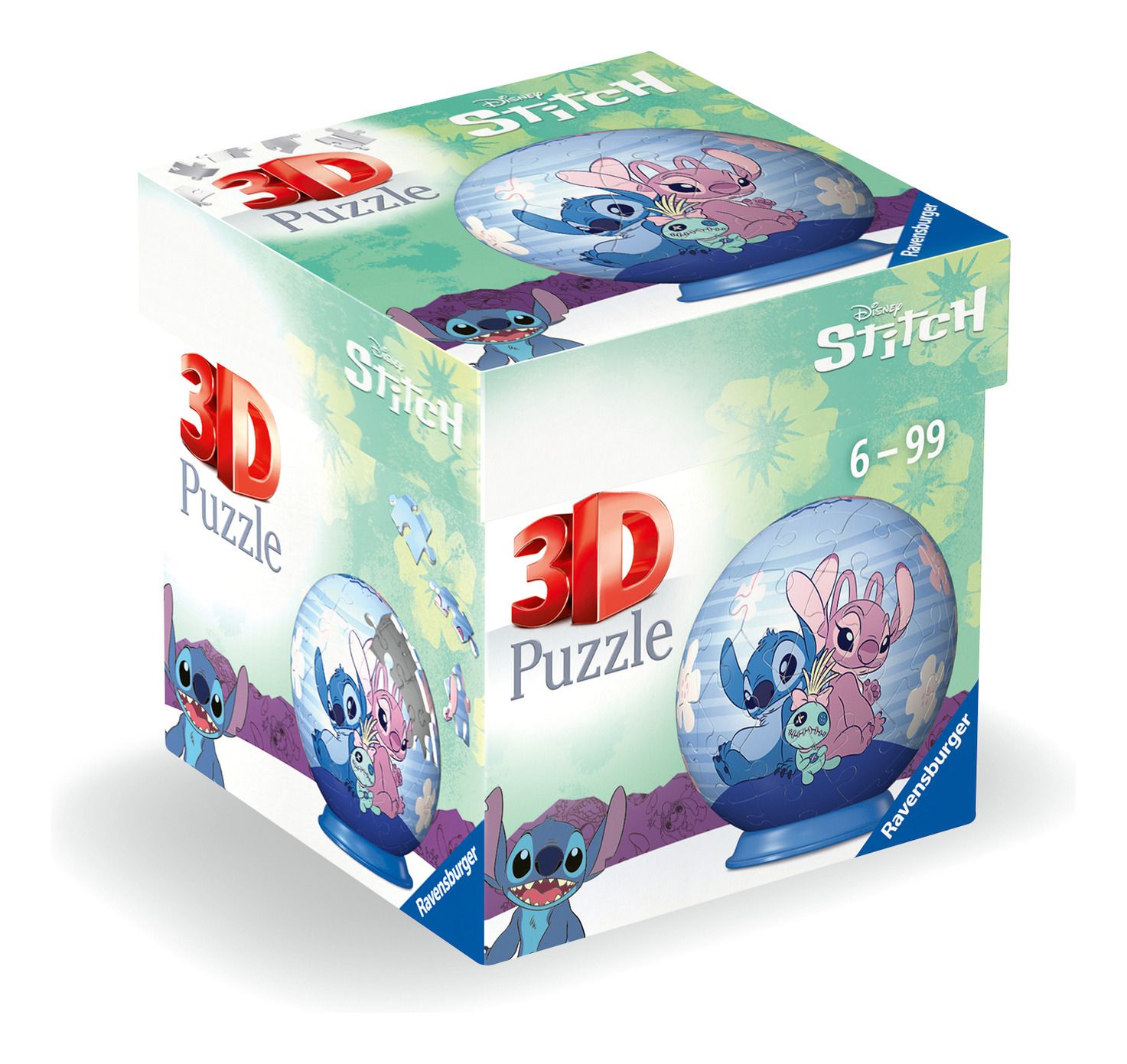 * Disney Stitch & Friends 3D Puzzle 54pc