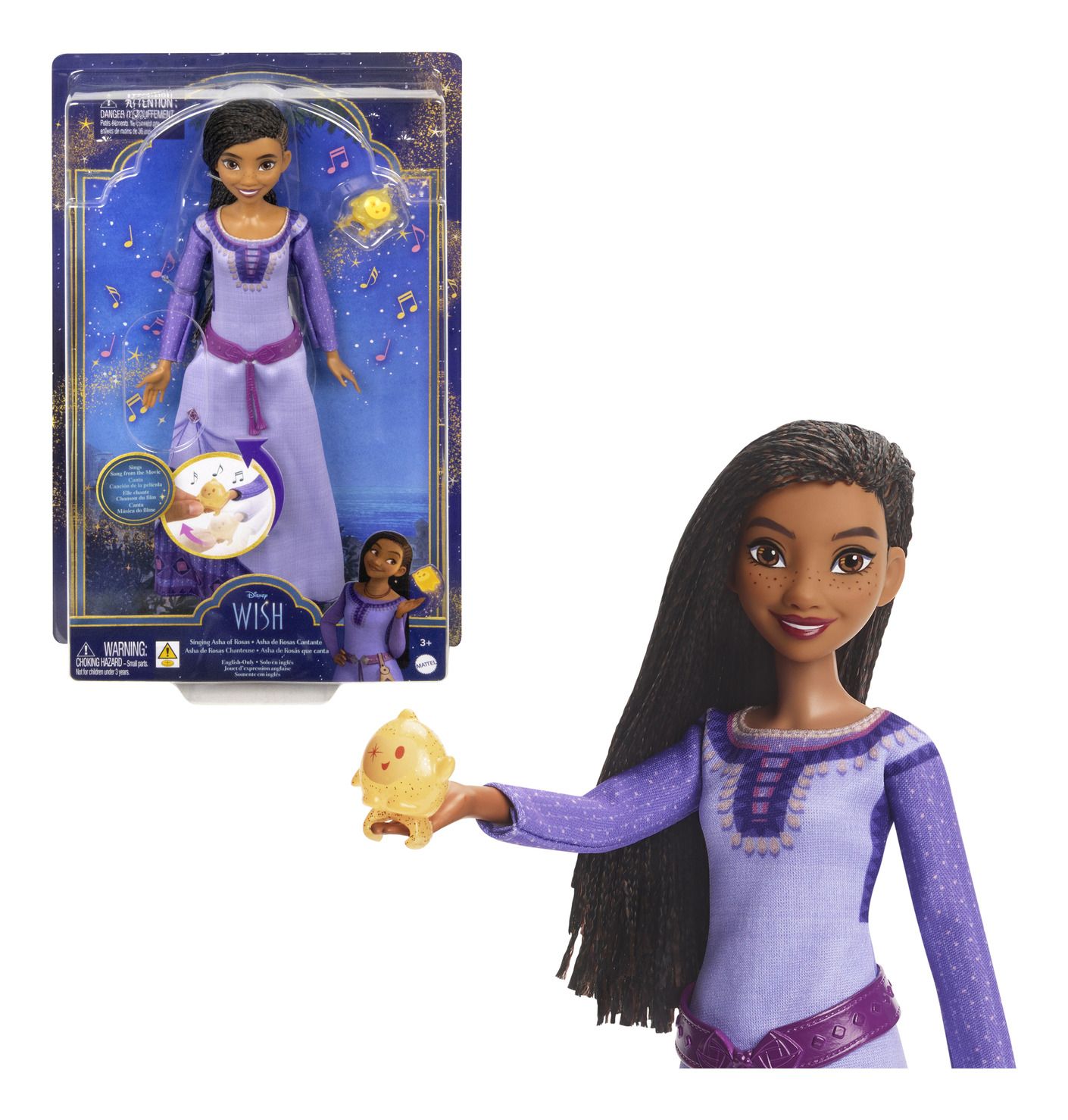 Disney Wish Singing Asha of Rosas Doll