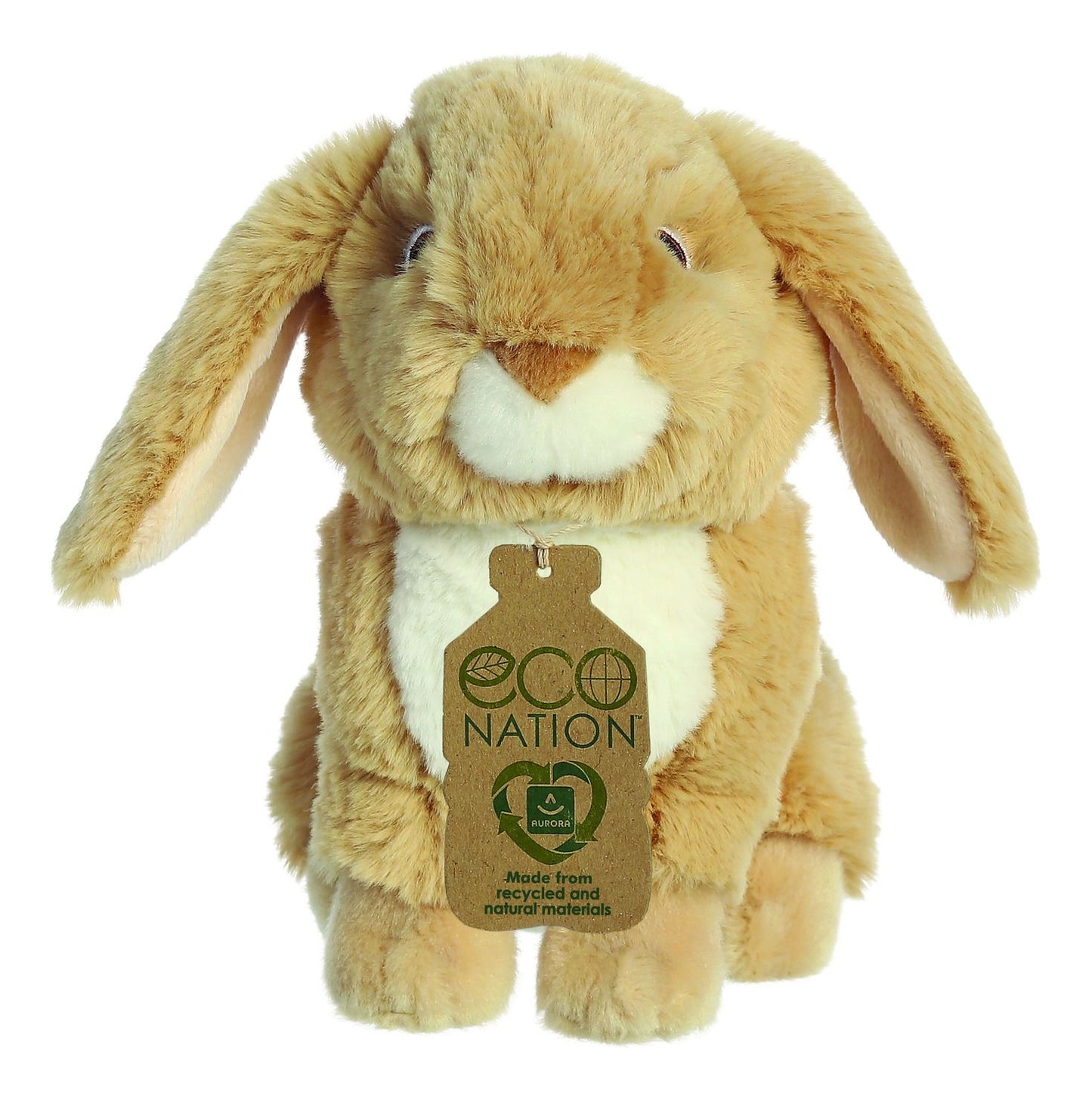 Eco Nation Lop-Eared Rabbit Tan 9in