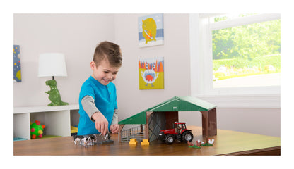 Farm Building Set with Case Tractor