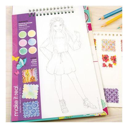 Fashion Design Sketchbook: Blooming Creativity