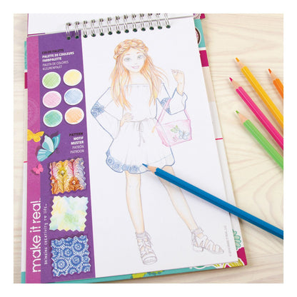 Fashion Design Sketchbook: Blooming Creativity