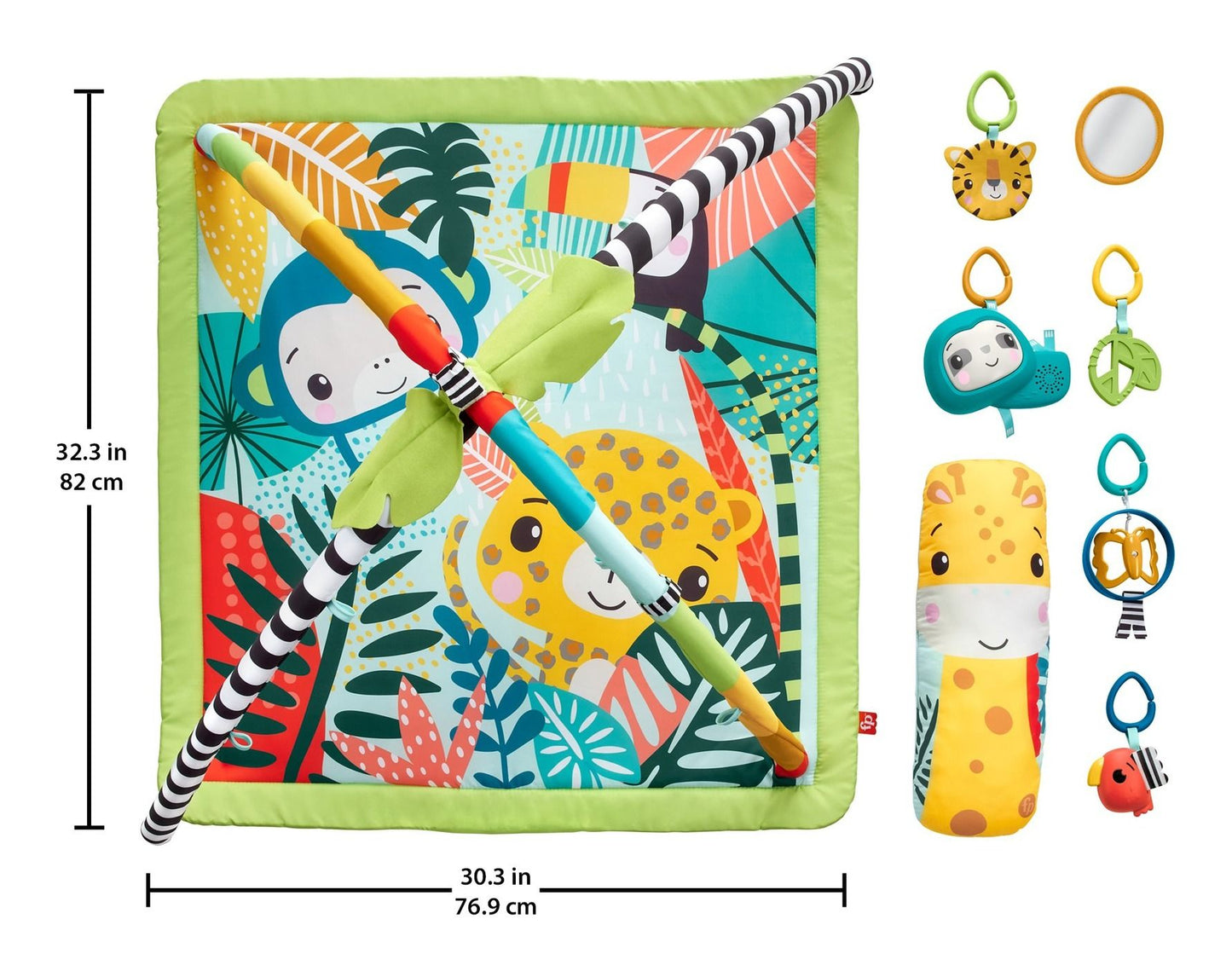 Fisher Price 3 in 1 Rainforest Sensory Gym