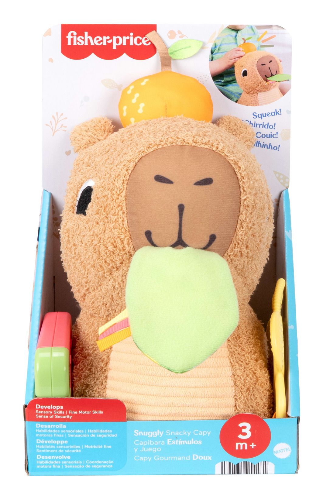 * Fisher Price Sensimals Snuggly Snacky Capy