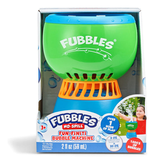 Fubbles No-Spill Fun-Finiti Bubble Machine