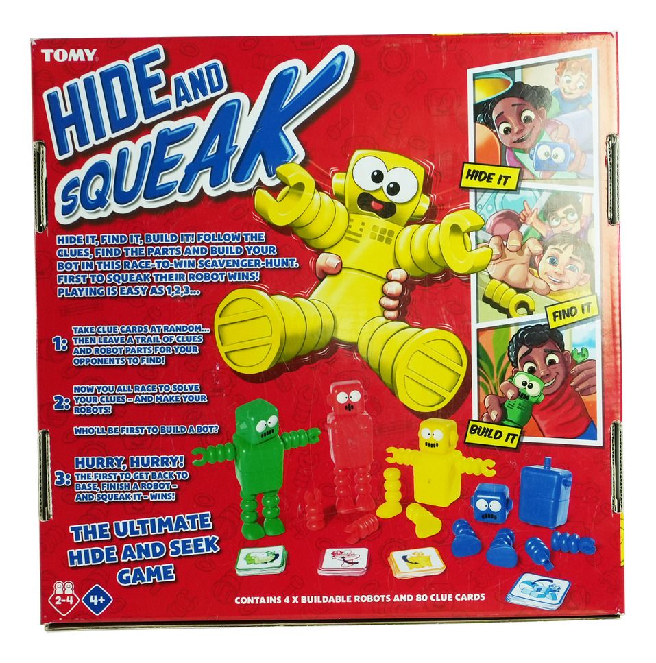 Hide & Squeak Robots