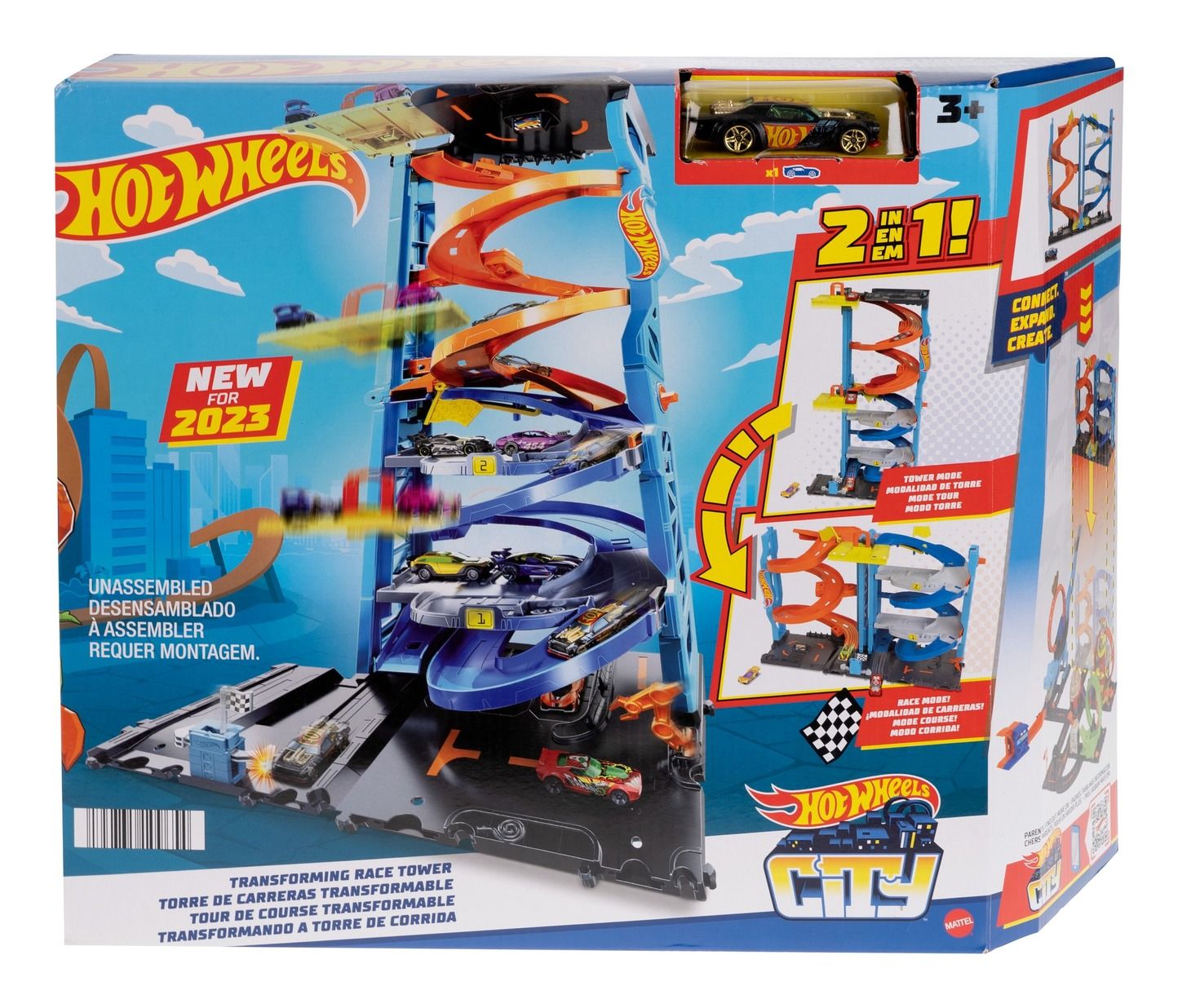 Hot Wheels City Transforming Race Tower PlaySet