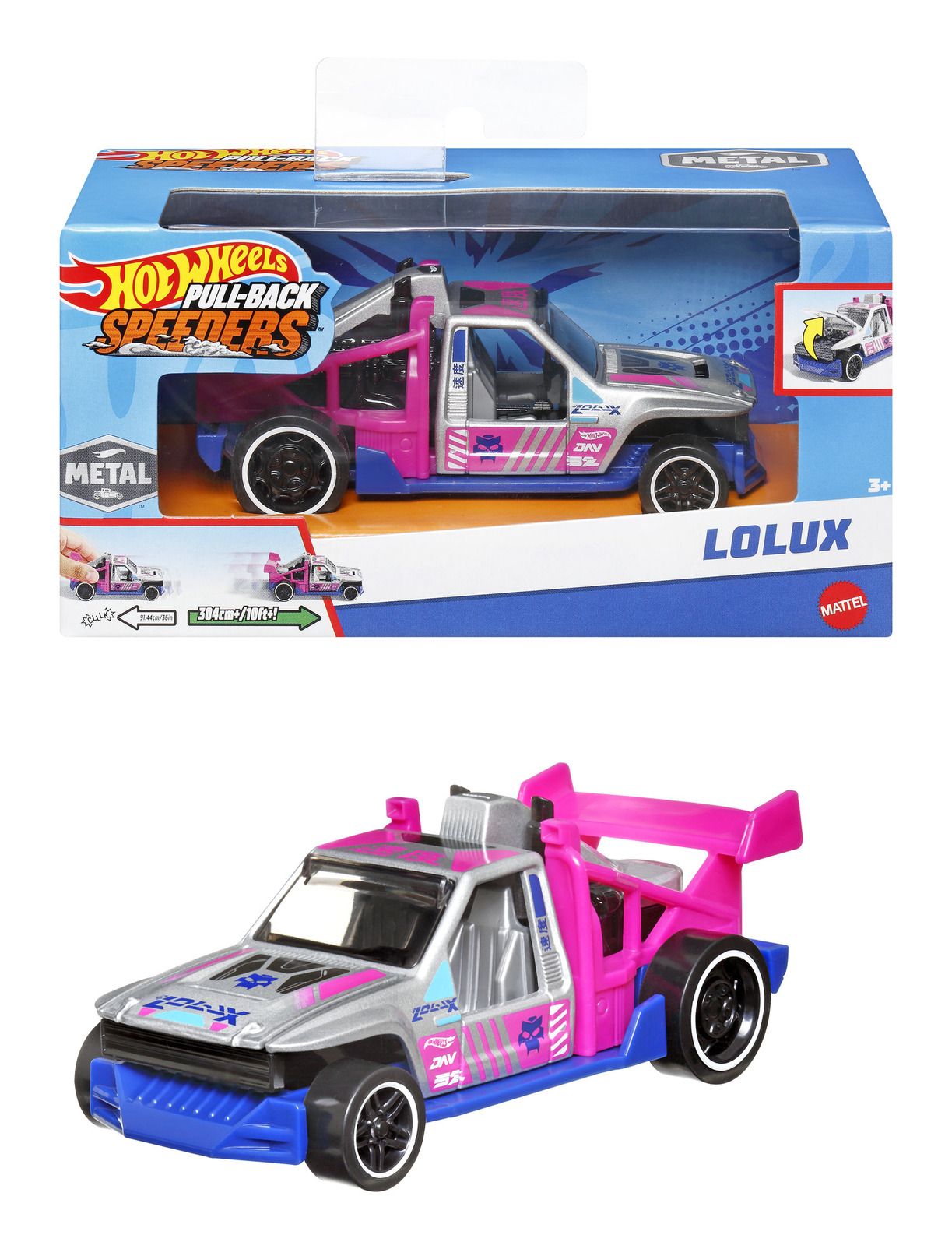 Hot Wheels Pull-Back Speeders