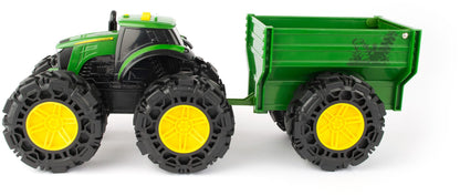 John Deere Lights & Sounds Tractor with Wagon