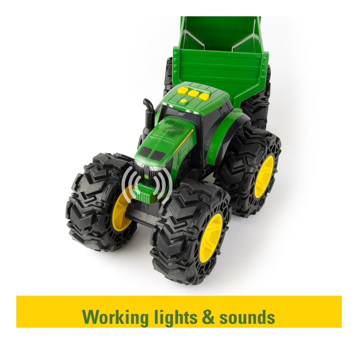 John Deere Lights & Sounds Tractor with Wagon