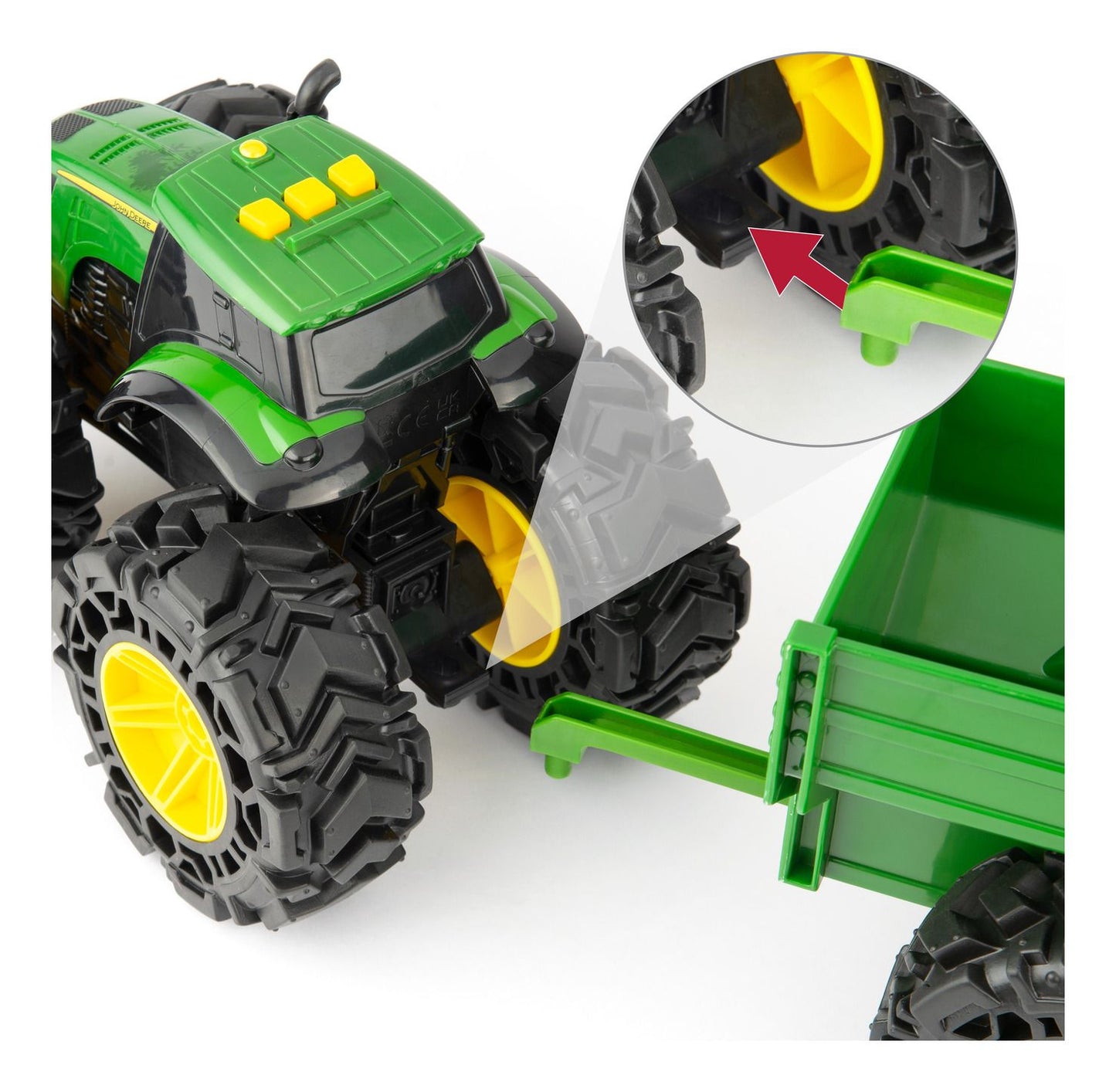 John Deere Lights & Sounds Tractor with Wagon