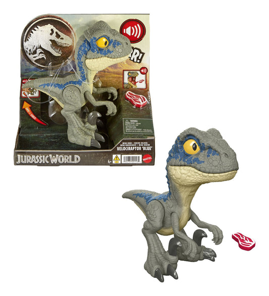 Jurassic World Mega Roar Velociraptor Blue