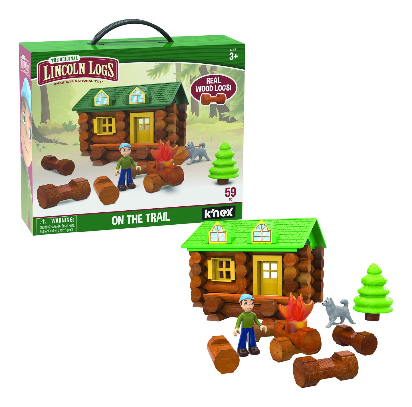 Lincoln Logs On The Trail Building Set