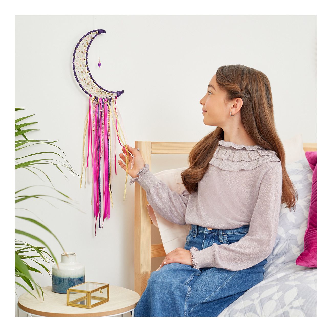 Lunar Dream Catcher with Lights