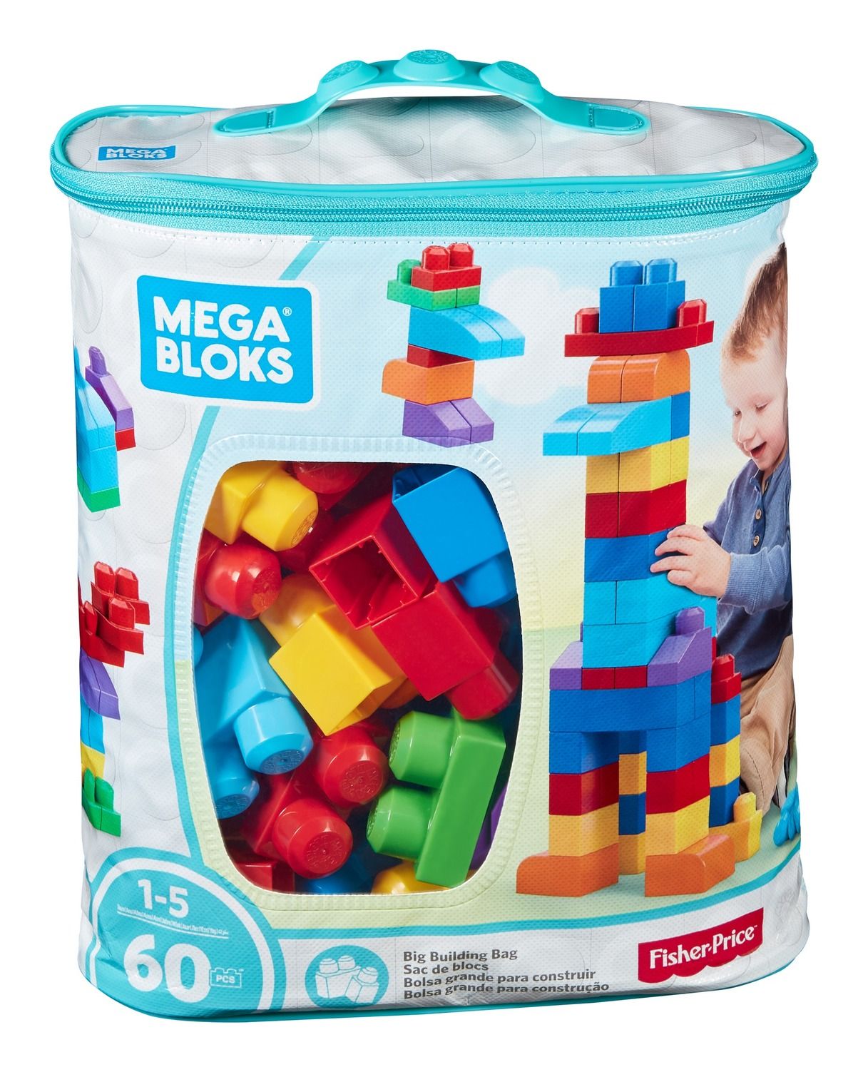 Mega Bloks 60 Piece Big Building Bag Assorted