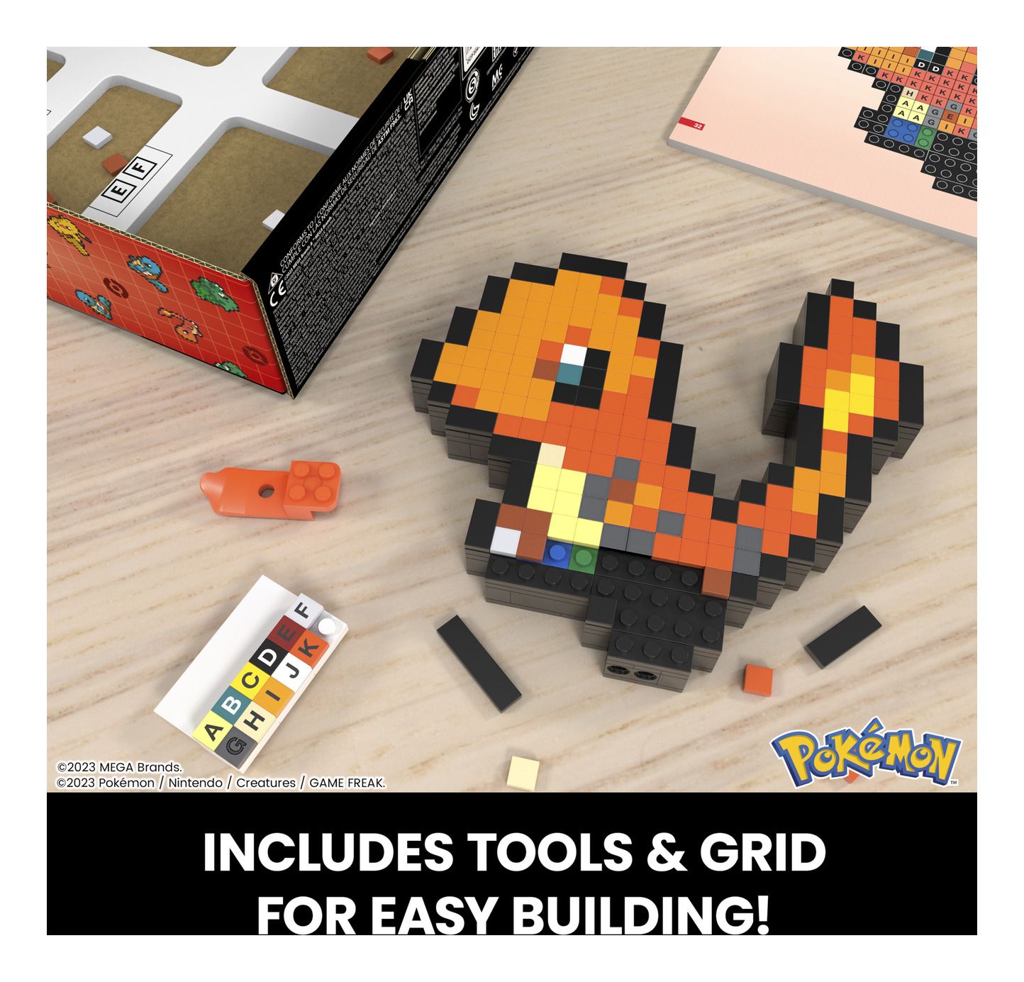 Mega Bloks Pokemon - Charmander Pixel Art