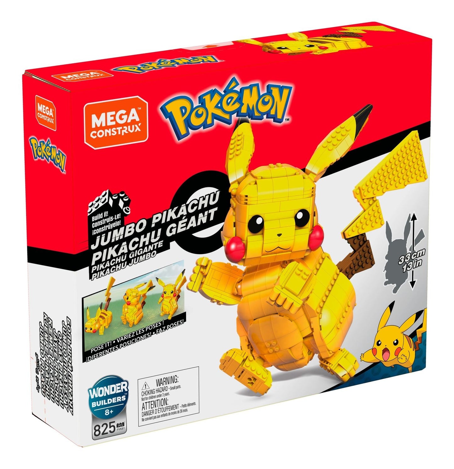 Mega Construx Pokemon Jumbo Pikachu