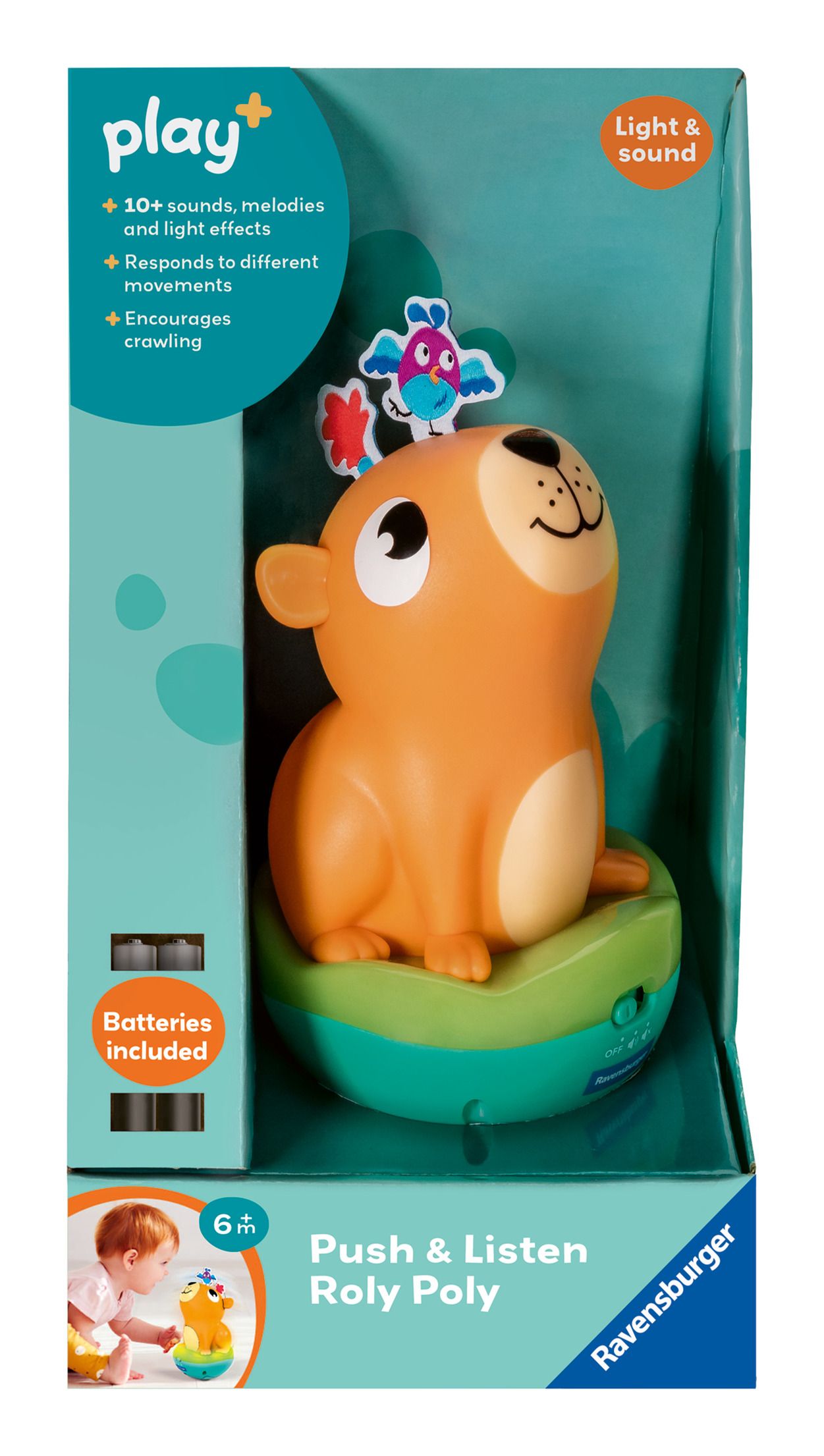 Play+ Push & Listen Roly Poly: Capybara