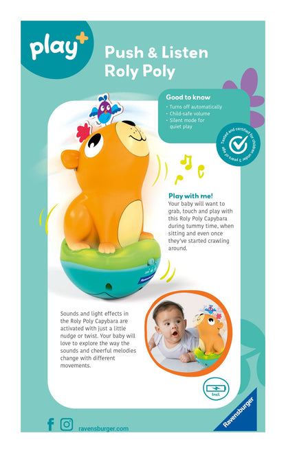 Play+ Push & Listen Roly Poly: Capybara