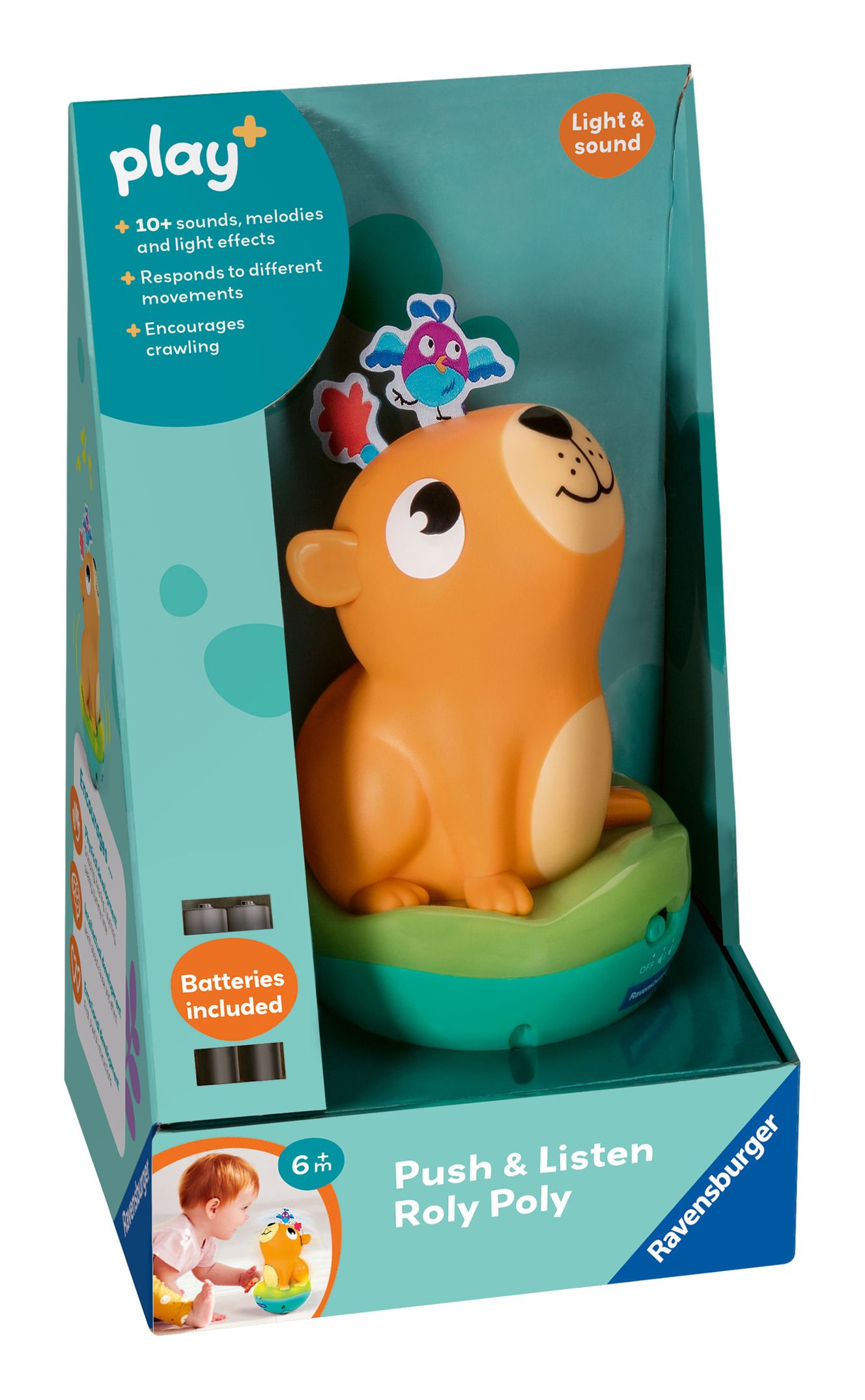 Play+ Push & Listen Roly Poly: Capybara