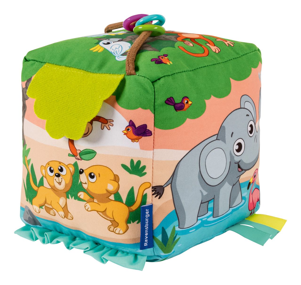 Play+ Roll & Play Sound Cube: Wild Animals