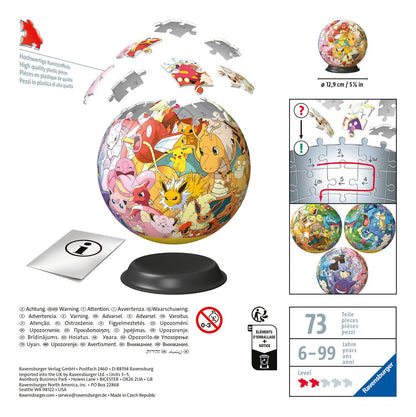 * Pokemon 3D Puzzle Ball 72pc