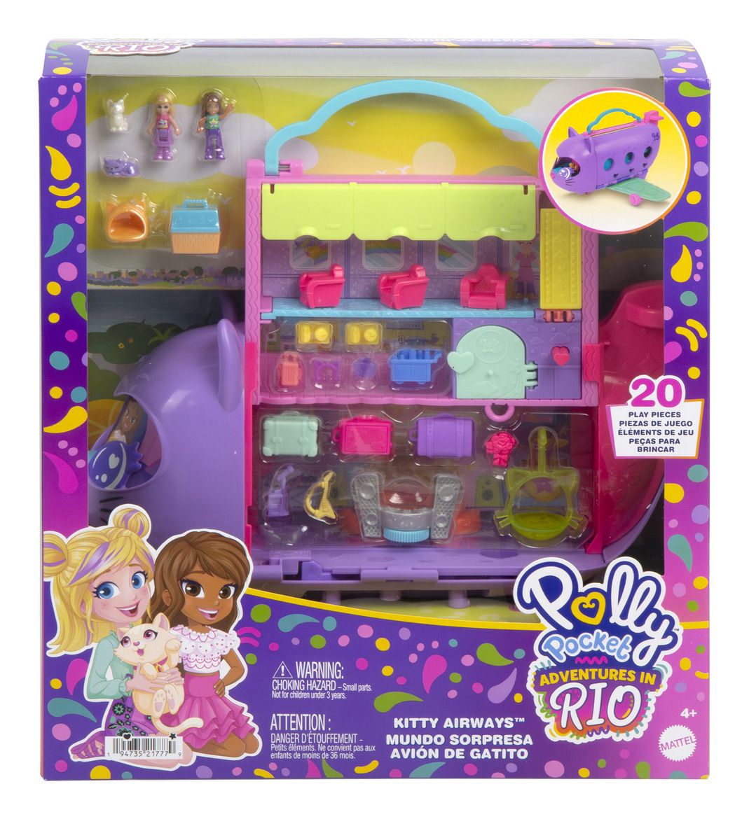 Polly Pocket Kitty Plane