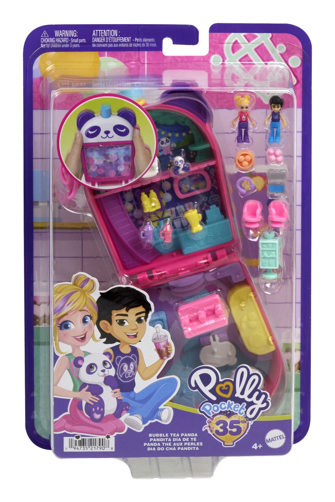 Polly Pocket Panda Boba Tea Shop Compact