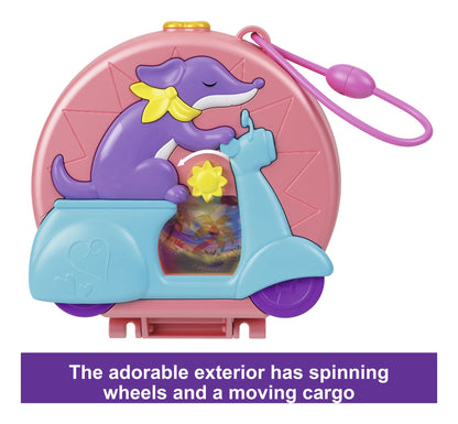 Polly Pocket Vespa Doggie Acai Shop Compact