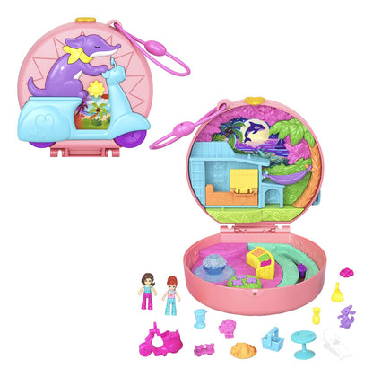 Polly Pocket Vespa Doggie Acai Shop Compact